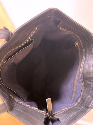 Leather Tote Bag - Black - Design Emporium