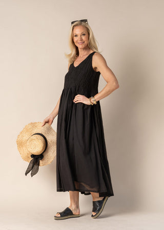 cotton dress - coraline - black