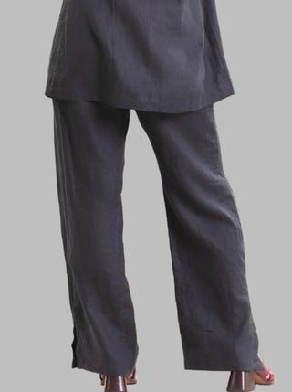 Georgia Linen Pants Navy - Design Emporium
