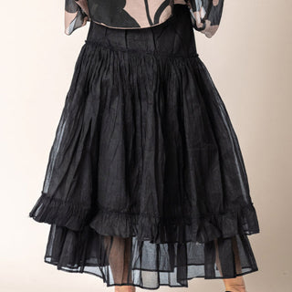 organza skirt - onyx - elowen