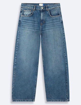 jeans - larrie - high rise - talea wash -barrell leg