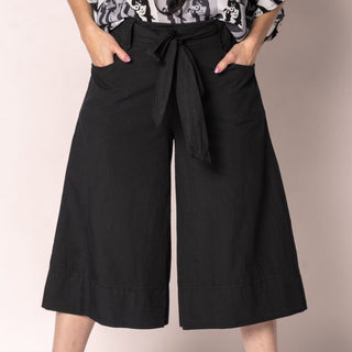 cotton culottes - black