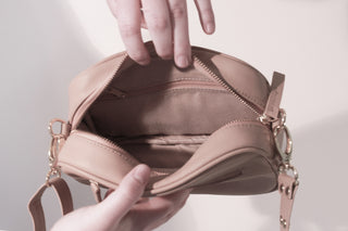 Leather Crossbody Bag - Sand Gold - Design Emporium