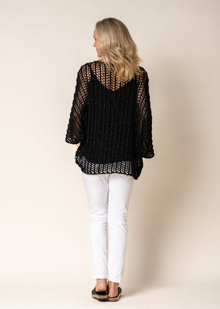 top mesh black - shannah