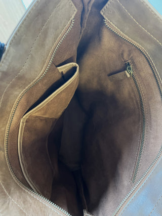 Leather Tote Bag - Natural Tan - Design Emporium