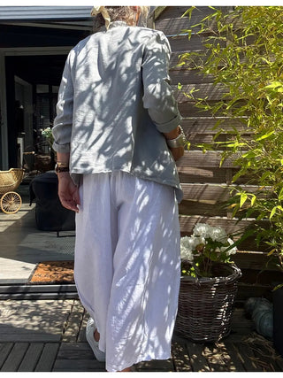linen jacket - light grey - Vanucci