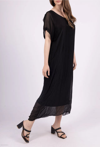 silk dress - black - SOIE
