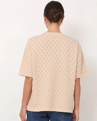 knit top - nude - bethany