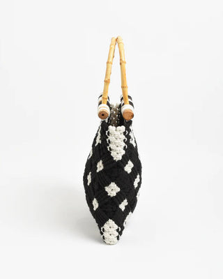 crochet bamboo bag - brittney