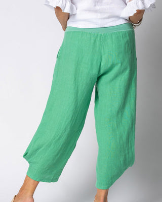 linen pants - addison - capri green