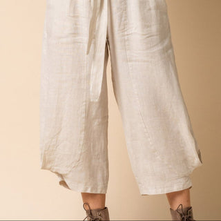 linen pants - addison - latte