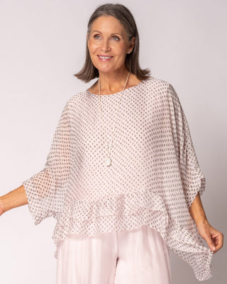 silk top - modena pink - amelina