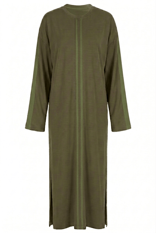 bea cotton stretch dress - forest green