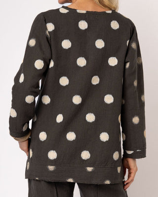 top - cotton - khaki - spot