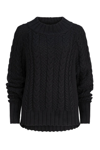 cotton cashmere - black - connell jumper