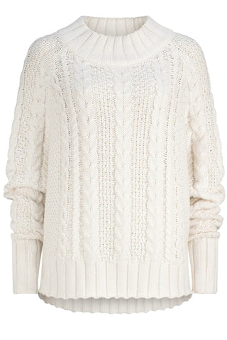cotton cashmere - winter white - connell jumper