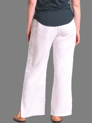 Georgia Linen Pants White - Design Emporium