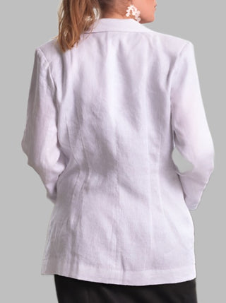 Pepper Linen Jacket White - Design Emporium