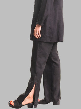 Georgia Linen Pants Black - Design Emporium