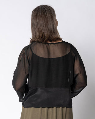 silk top - onyx - evora