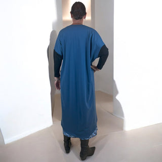 cardigan merino mix - nicky - ice blue black