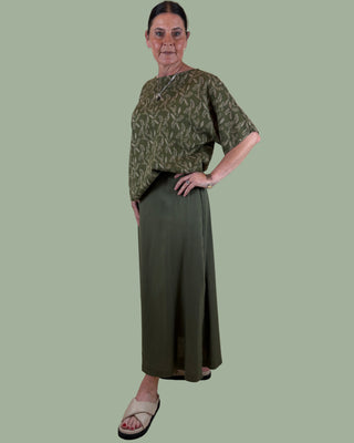 viscose cotton top - billie - grass
