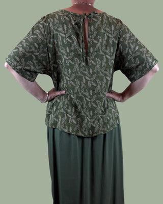 viscose cotton top - billie - grass