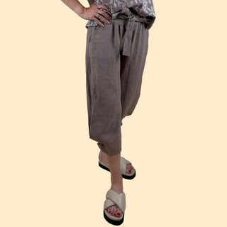 linen pants - addison - milk chocolate