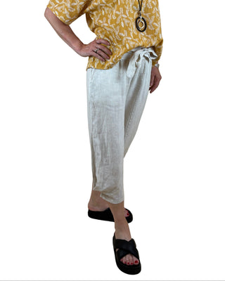 linen pants - addison - latte