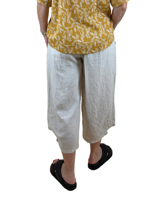 linen pants - addison - latte