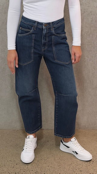 jeans - marlow - barrel leg - high rise - sadira wash