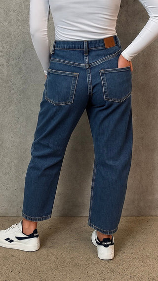 jeans - marlow - barrel leg - high rise - sadira wash
