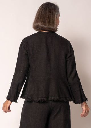 linen jacket - onyx