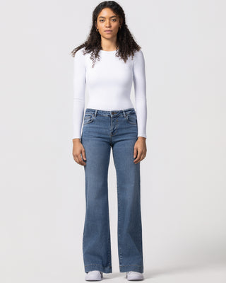 jeans - marena - mid rise - Ilmara wash