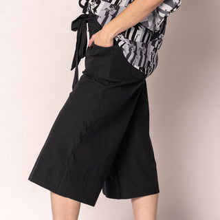 cotton culottes - black