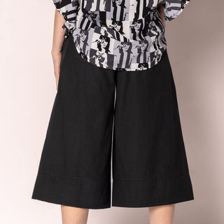 cotton culottes - black