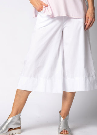 cotton shorts - knee length - white