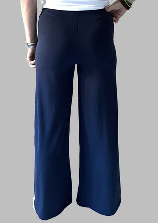 Navy Knit Ginny Pants - Design Emporium