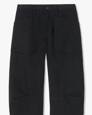 jeans - marlow - barrel leg - high rise - black