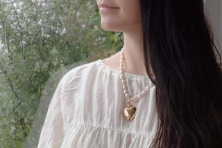 Pearl Rose Gold Necklace - Design Emporium