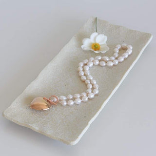 Pearl Rose Gold Necklace - Design Emporium