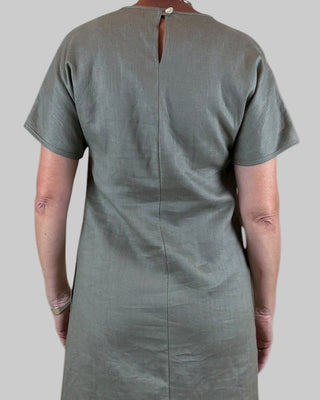 linen mocha dress - eva