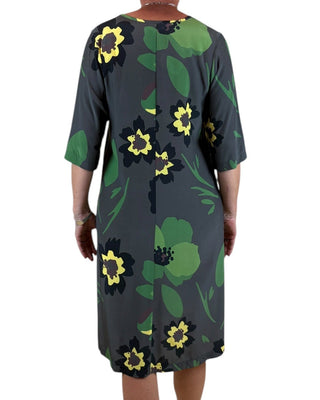 viscose florals Vneck dress - juliette