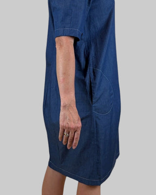 chambray denim - boat neck - bridget