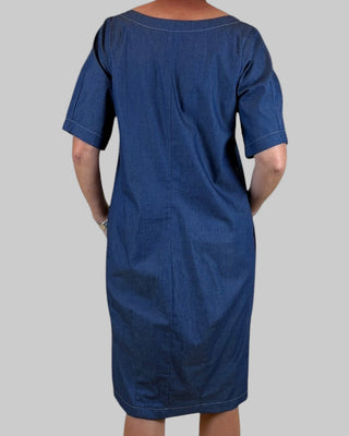 chambray denim - boat neck - bridget