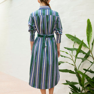 river sun dress - blues & greens
