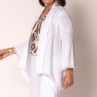 linen jacket - white