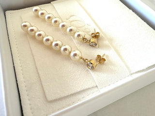 swarovksi stick - pearls - gold or silver