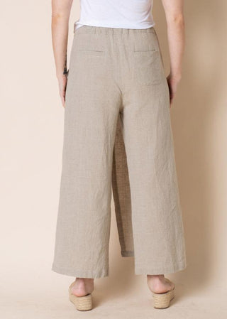 linen pants - tarla - latte