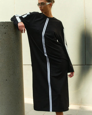 bea cotton stretch dress - black